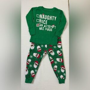 Place Green Holiday Pajama Set 12-18m